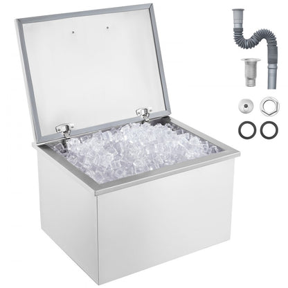 ICB-W201613 - Large Stainless Steel Ice Bin with 12-Hour Insulation