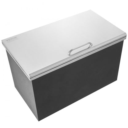 FG-SKU3 - 24"L Stainless Steel Drop-In Ice Bin for Outdoor Kitchens