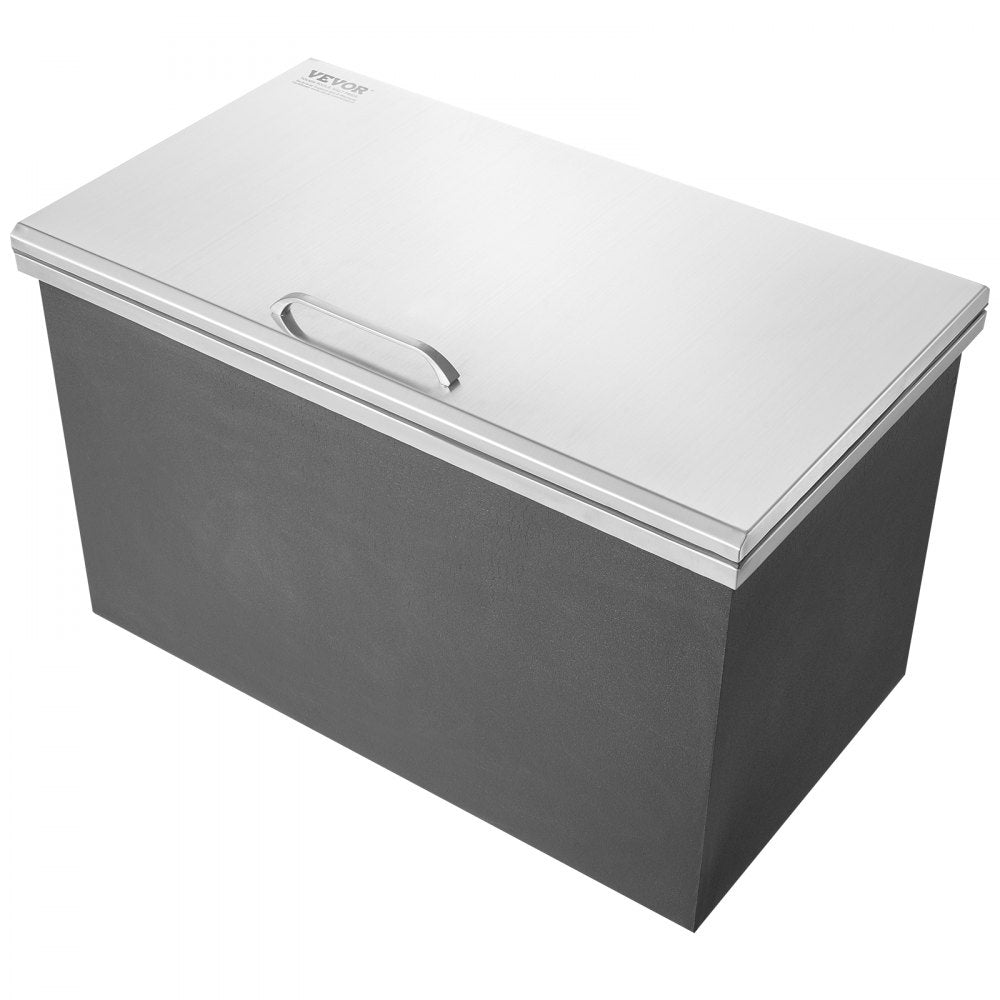 FG-SKU3 - 24"L Stainless Steel Drop-In Ice Bin for Outdoor Kitchens