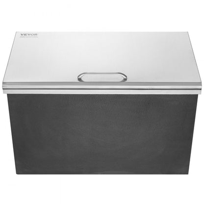 FG-SKU3 - 24"L Stainless Steel Drop-In Ice Bin for Outdoor Kitchens