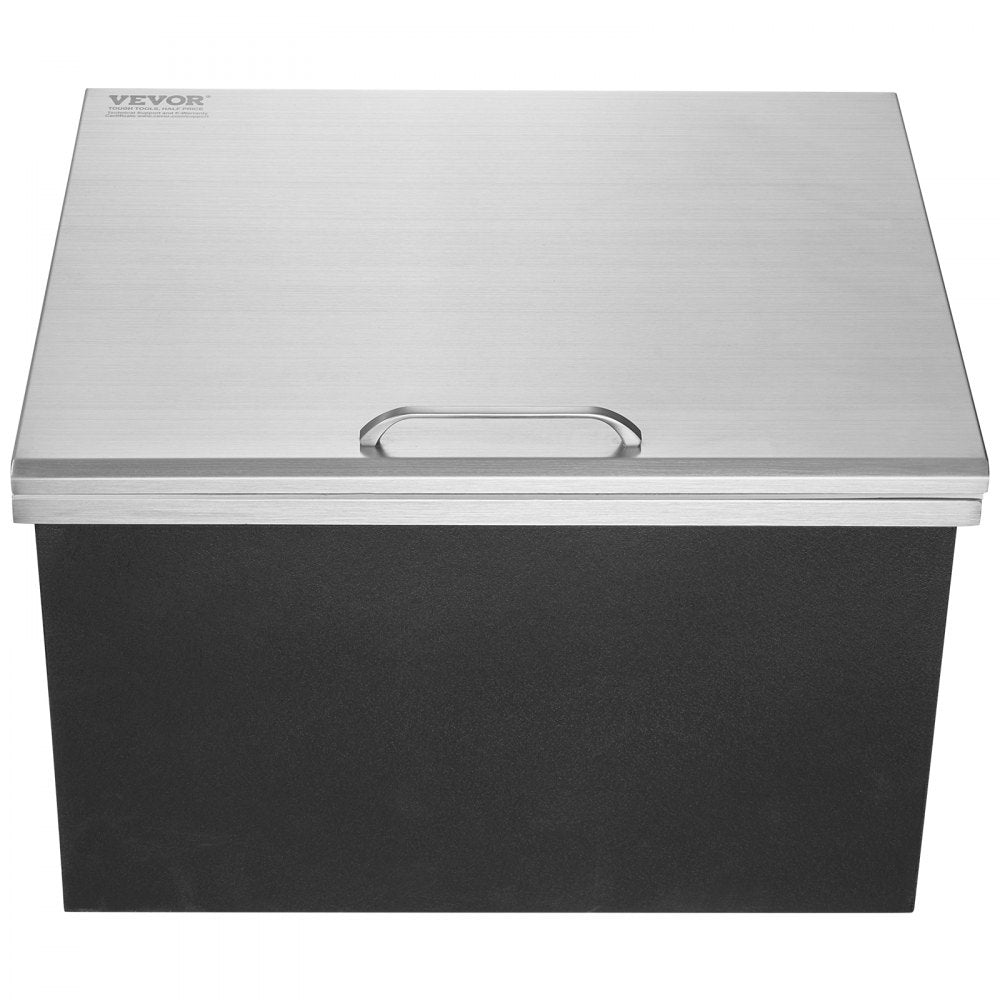 FG-SKU4 - 40qt Stainless Steel Drop-In Ice Cooler for Outdoor Use