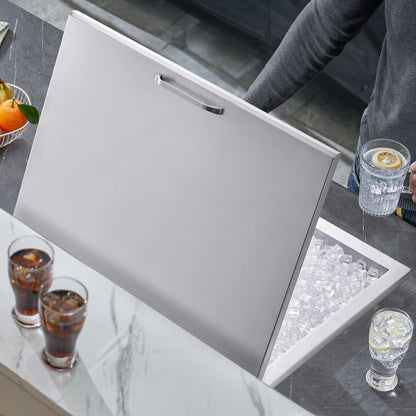 FG-SKU5 - 28" Stainless Steel Drop-In Ice Chest for Outdoor Entertainment