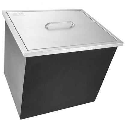 FG-SKU9 - 40qt Stainless Steel Drop-in Ice Cooler for Outdoor Use