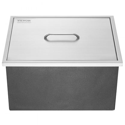 FG-SKU8 - 22"L Stainless Steel Drop-In Ice Chest with Superior Insulation