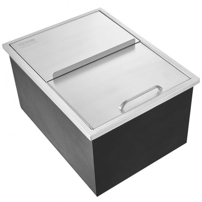 FG-SKU11 - 24"L Stainless Steel Drop-In Ice Chest for Outdoor Kitchens