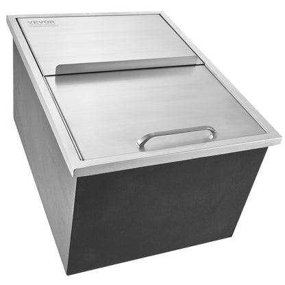 FG-SKU11 - 24"L Stainless Steel Drop-In Ice Chest for Outdoor Kitchens