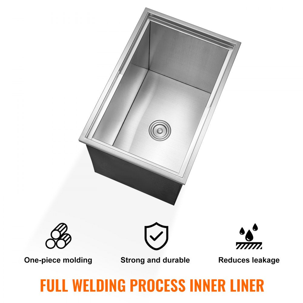 FG-SKU13 - 27"L Stainless Steel Ice Chest for Outdoor Kitchens