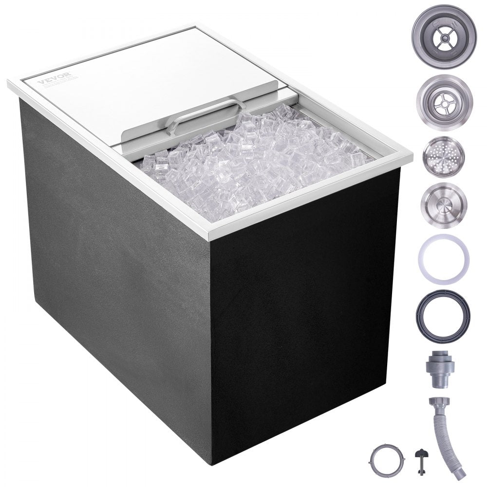 FG-SKU13 - 27"L Stainless Steel Ice Chest for Outdoor Kitchens