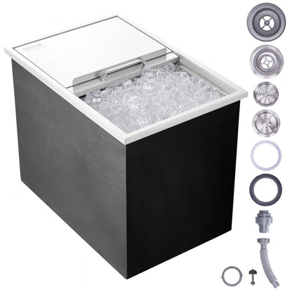 FG-SKU13 - 27"L Stainless Steel Ice Chest for Outdoor Kitchens