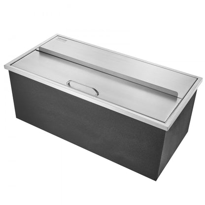 FG-SKU12 - 36"L Stainless Steel Drop-In Ice Chest for Outdoor Use