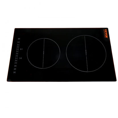 LI2V-30 - Fast Heating 12'' Induction Cooktop with 2 Burners & Safety Lock