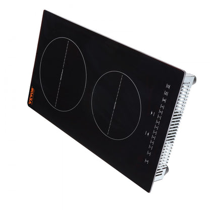 LI2V-30 - Fast Heating 12'' Induction Cooktop with 2 Burners & Safety Lock
