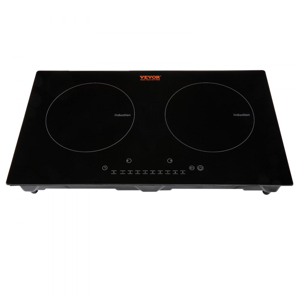 LI2H-111 - 2-Burner Induction Cooktop with Touch Control and Black Glass Design