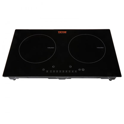 LI2H-111 - 2-Burner Induction Cooktop with Touch Control and Black Glass Design