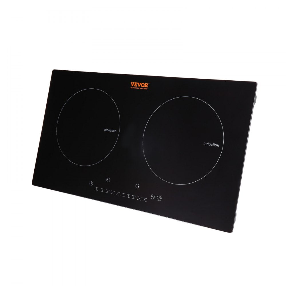 LI2H-111 - 2-Burner Induction Cooktop with Touch Control and Black Glass Design