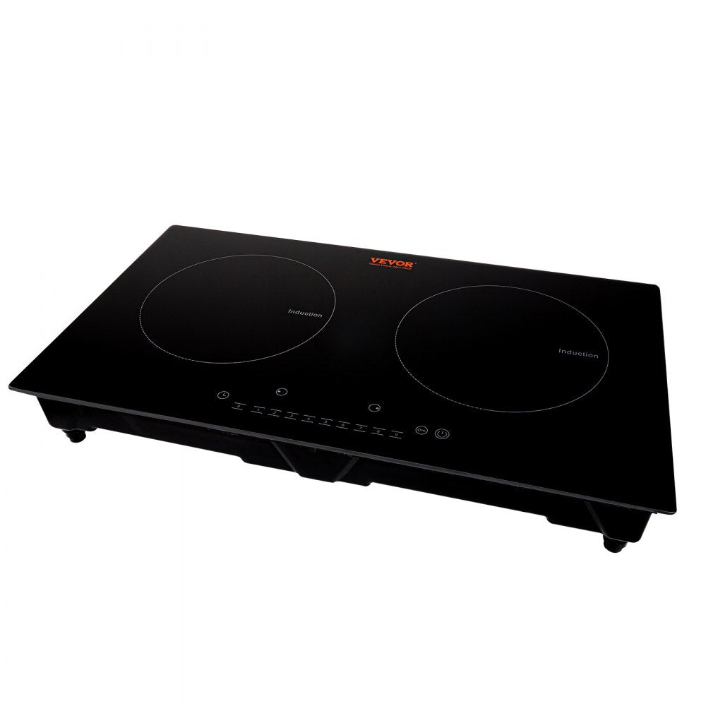 LI2H-111 - 2-Burner Induction Cooktop with Touch Control and Black Glass Design
