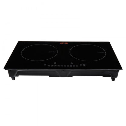 LI2H-111 - 2-Burner Induction Cooktop with Touch Control and Black Glass Design
