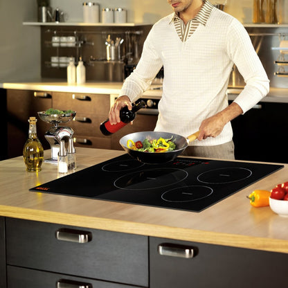 LI4-65 - 30'' VEVOR 4-Burner Induction Cooktop with 7500W Power