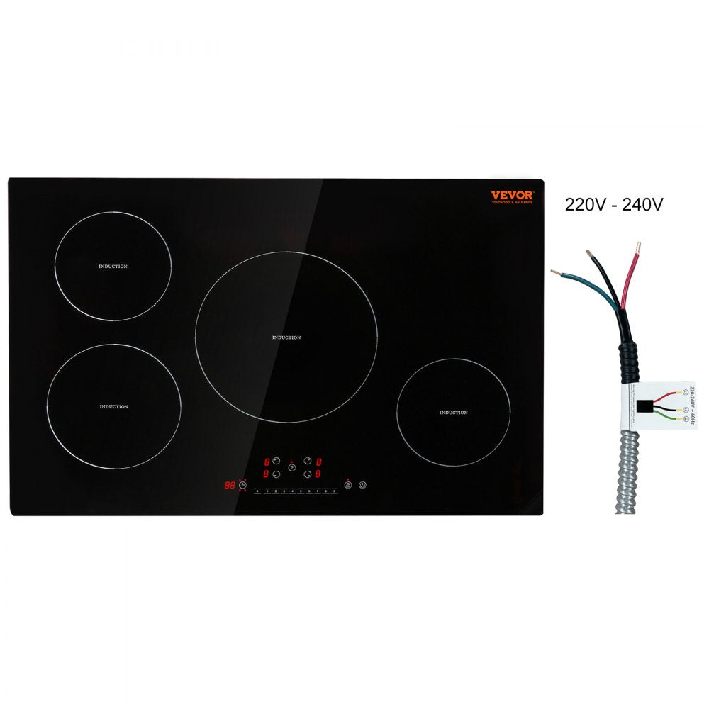 LI4-65 - 30'' VEVOR 4-Burner Induction Cooktop with 7500W Power