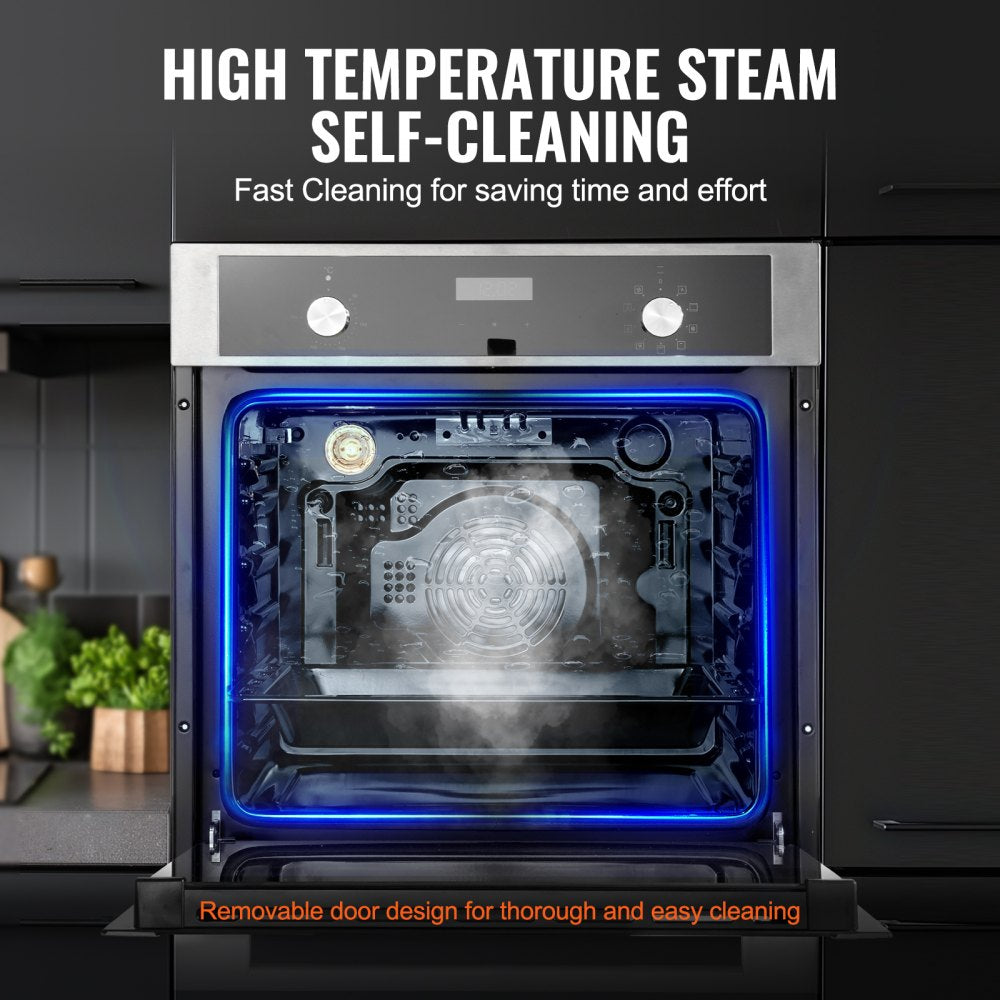 BIL69Tb2-B5-09 - 76L Multifunctional Electric Wall Oven with 9 Functions