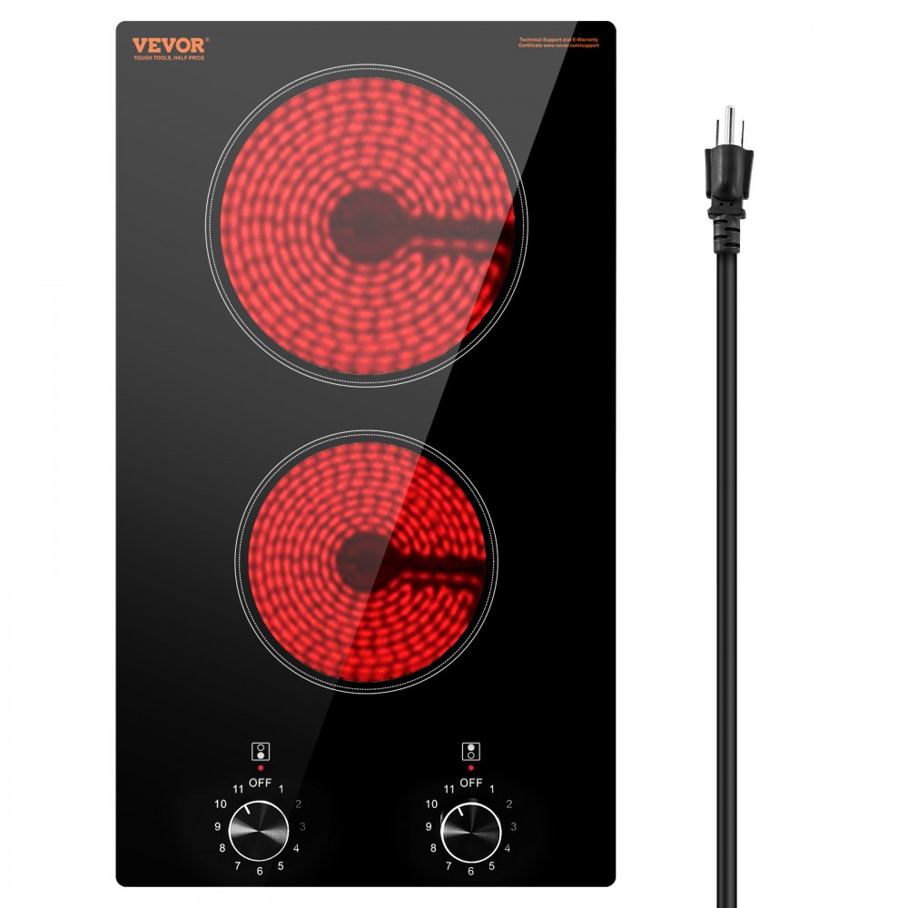 LT2V-31 - 2-Burner 20.1x11.6" Built-In Electric Cooktop with Knob Control