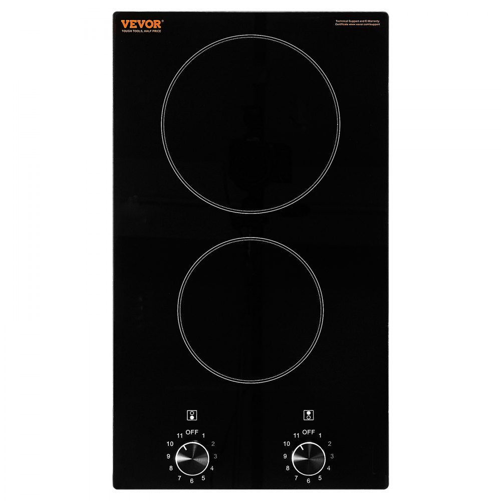 LT2V-31 - 2-Burner 20.1x11.6" Built-In Electric Cooktop with Knob Control