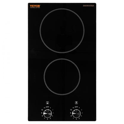LT2V-31 - 2-Burner 20.1x11.6" Built-In Electric Cooktop with Knob Control
