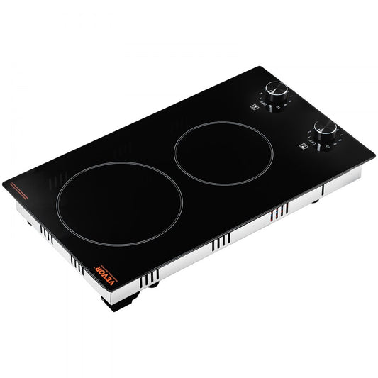 LT2V-31 - 2-Burner 20.1x11.6" Built-In Electric Cooktop with Knob Control