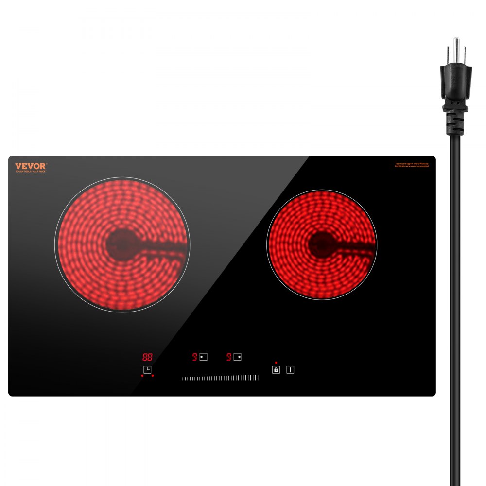 LT2H-05 - 2-Burner Electric Cooktop with Timer & Slider Control Panel ...