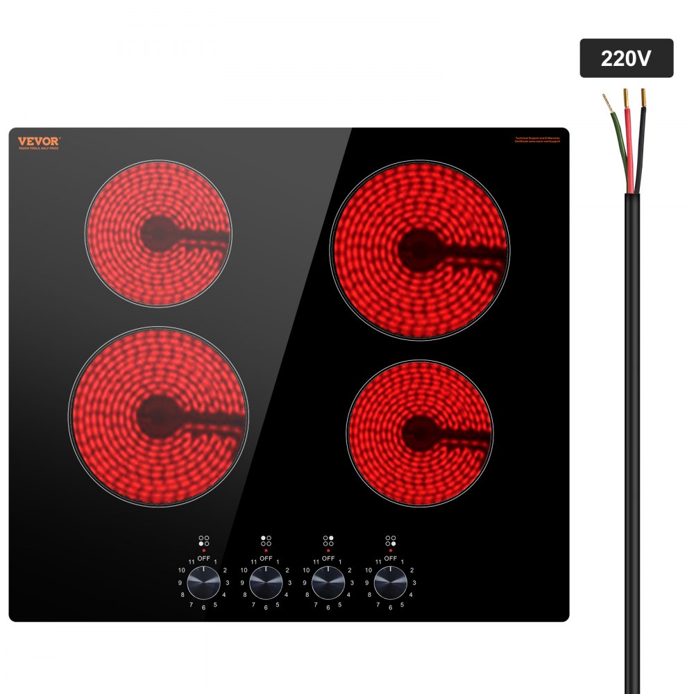 LT4-79 - 23.2x20.5" Electric Cooktop with Easy Knob Control