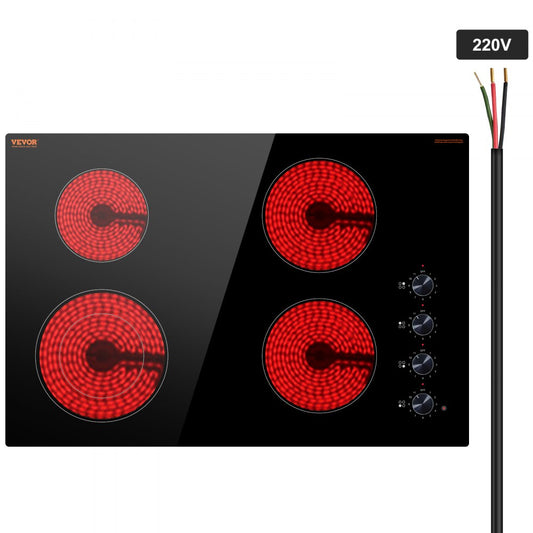 LT4-61 - 30.3x20.5 inch 4-Burner Electric Cooktop with Easy Knob Control