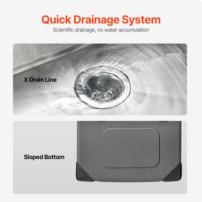 T252209RS0 - 25x22" Stainless Steel Kitchen Sink with Soundproof Design