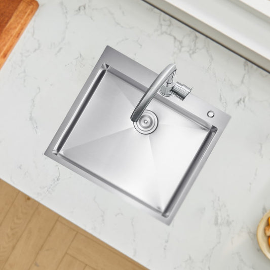 T252209RS0 - 25x22" Stainless Steel Kitchen Sink with Soundproof Design