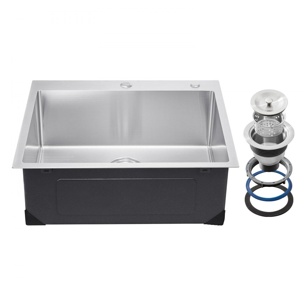 T252209RS0 - 25x22" Stainless Steel Kitchen Sink with Soundproof Design