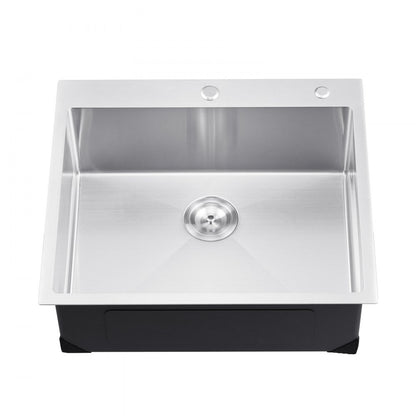T252209RS0 - 25x22" Stainless Steel Kitchen Sink with Soundproof Design