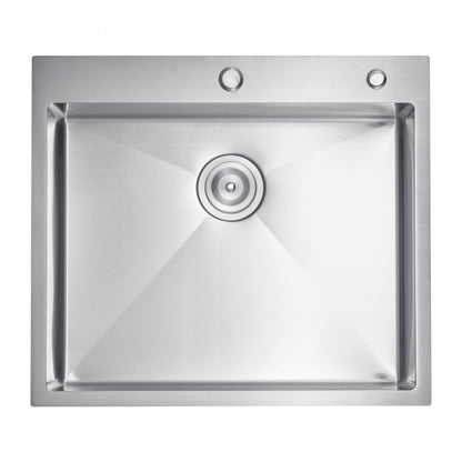 T252209RS0 - 25x22" Stainless Steel Kitchen Sink with Soundproof Design