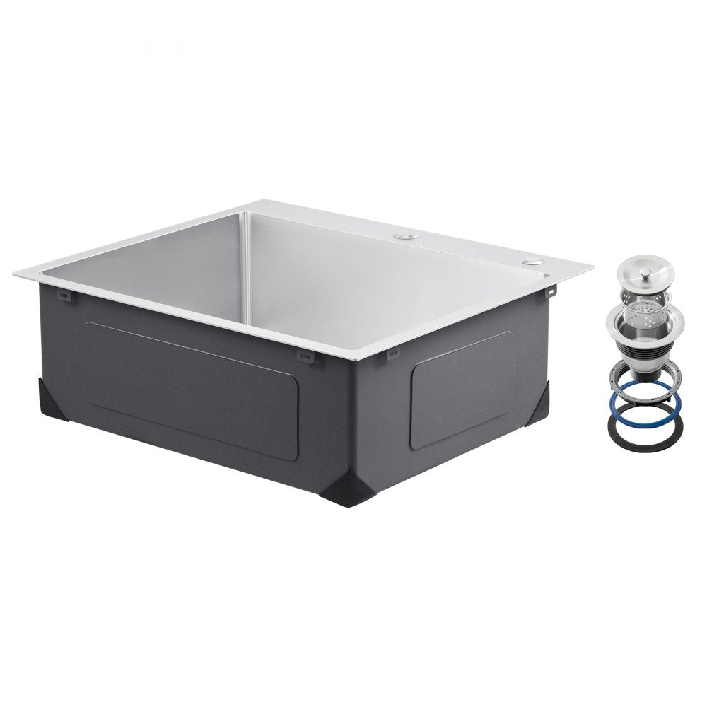 T252209RS0 - 25x22" Stainless Steel Kitchen Sink with Soundproof Design