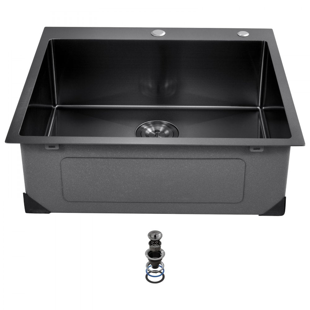 T252209RB0 - 25x22" Stainless Steel Kitchen Sink Workstation with Noise Reduction