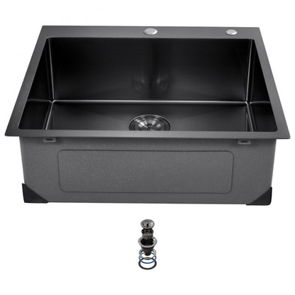 T252209RB0 - 25x22" Stainless Steel Kitchen Sink Workstation with Noise Reduction