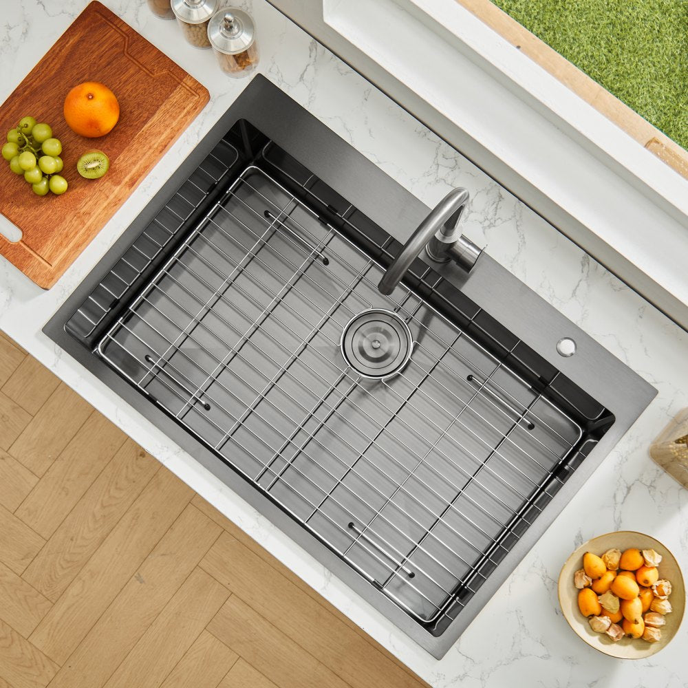 T332209RB0 - 33" Stainless Steel Drop-In Sink with Noise Dampening Pads