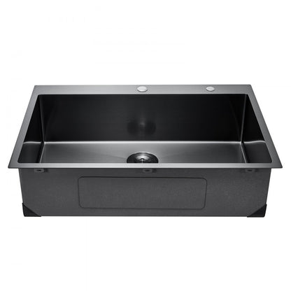 T332209RB0 - 33" Stainless Steel Drop-In Sink with Noise Dampening Pads