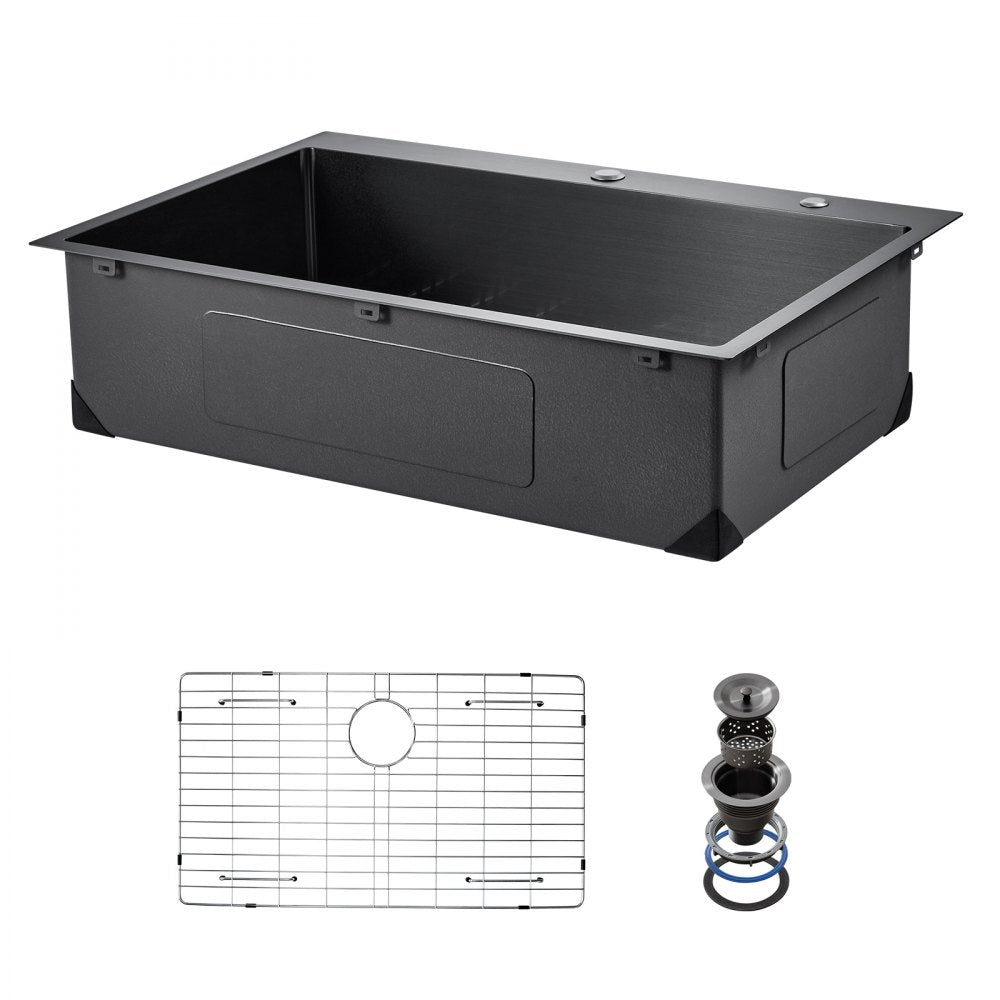 T332209RB0 - 33" Stainless Steel Drop-In Sink with Noise Dampening Pads
