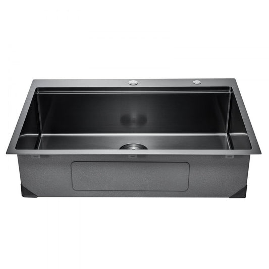T332209RB1 - 33x22" Stainless Steel Farmhouse Sink with Soundproof Noise Reduction