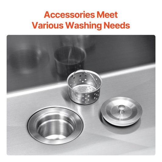 T332209RS0 - 33x22" Stainless Steel Kitchen Sink with Noise Reduction