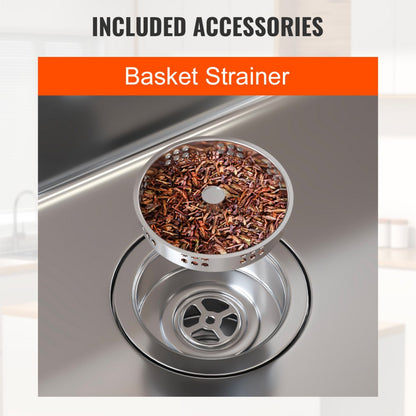 KM-SC-2302-SKU1 - 304 Stainless Steel Drop-In Sink with Accessories