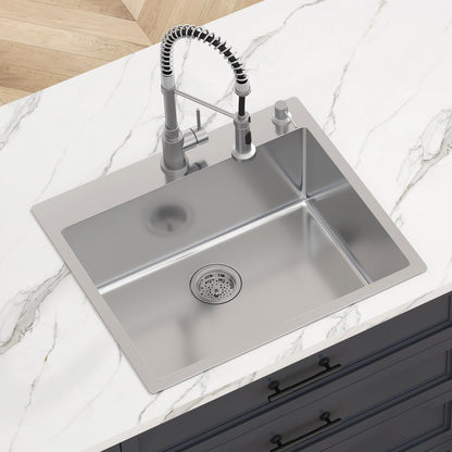 KM-SC-2302-SKU1 - 304 Stainless Steel Drop-In Sink with Accessories