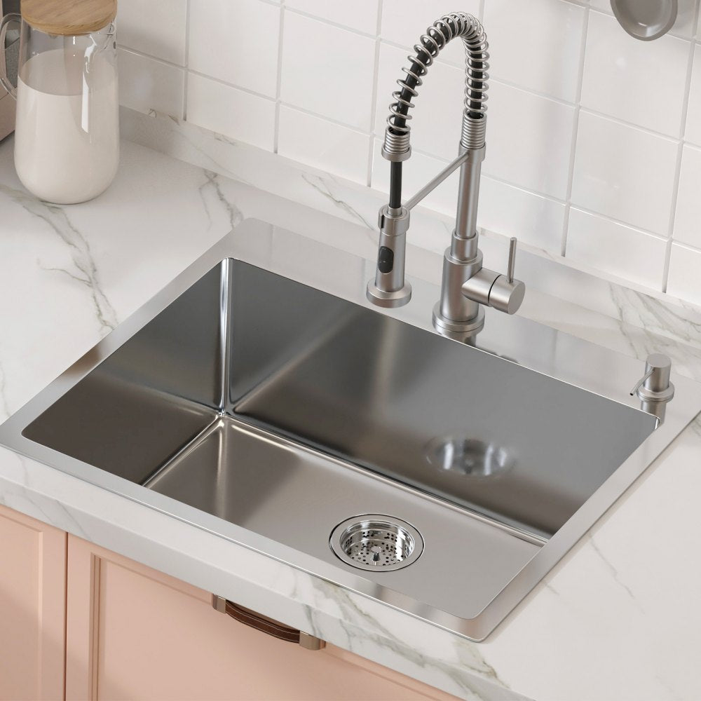 KM-SC-2302-SKU1 - 304 Stainless Steel Drop-In Sink with Accessories