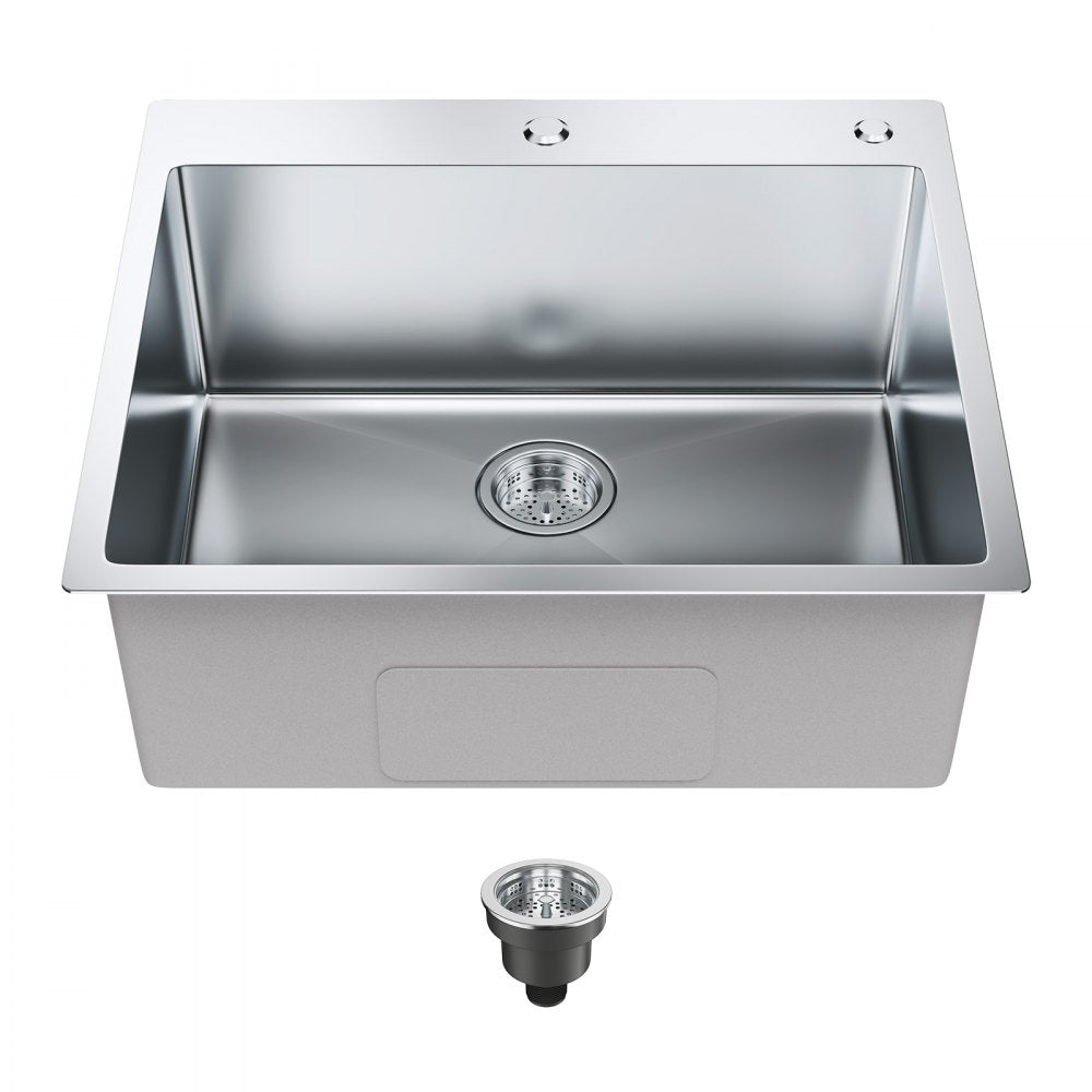 KM-SC-2302-SKU1 - 304 Stainless Steel Drop-In Sink with Accessories