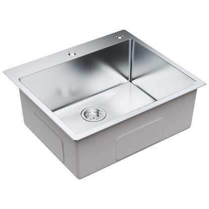 KM-SC-2302-SKU1 - 304 Stainless Steel Drop-In Sink with Accessories