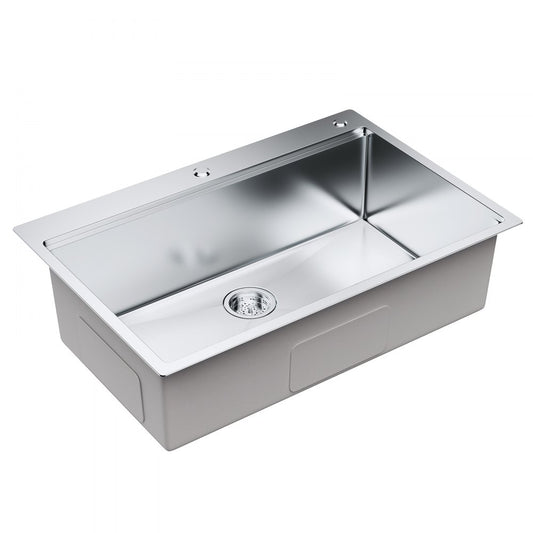 KM-SC-2302-SKU2 - 33" Stainless Steel Drop-In Sink with Accessories